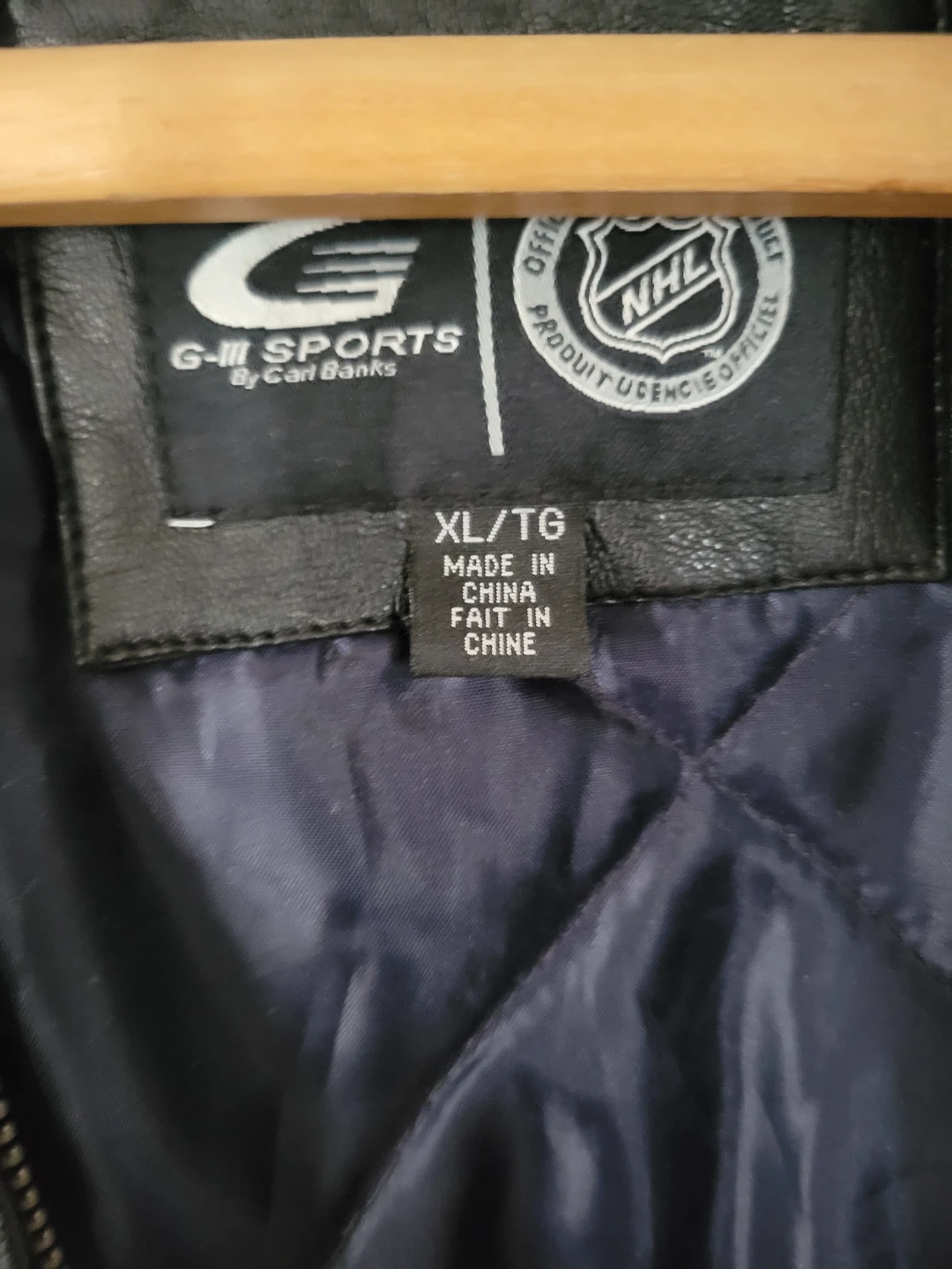 G-III Sports Edmonton Oilers Leather Bomber Jacket XL - photo 3