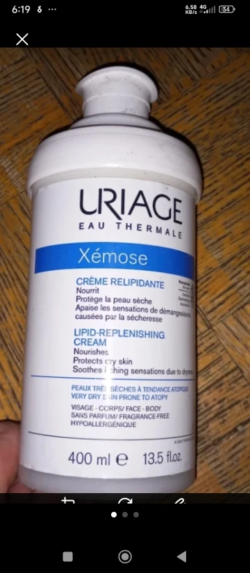 Uriage Xémose Lipid-Replenishing Cream 400ml