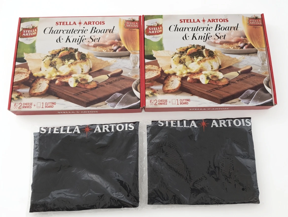Brand New Stella Artois Charcuterie Board Sets & Aprons - photo 2