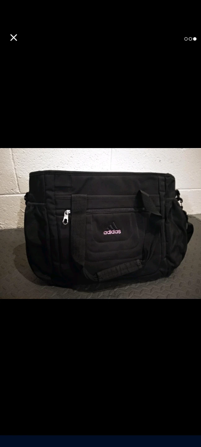 Adidas Black Duffel Bag
