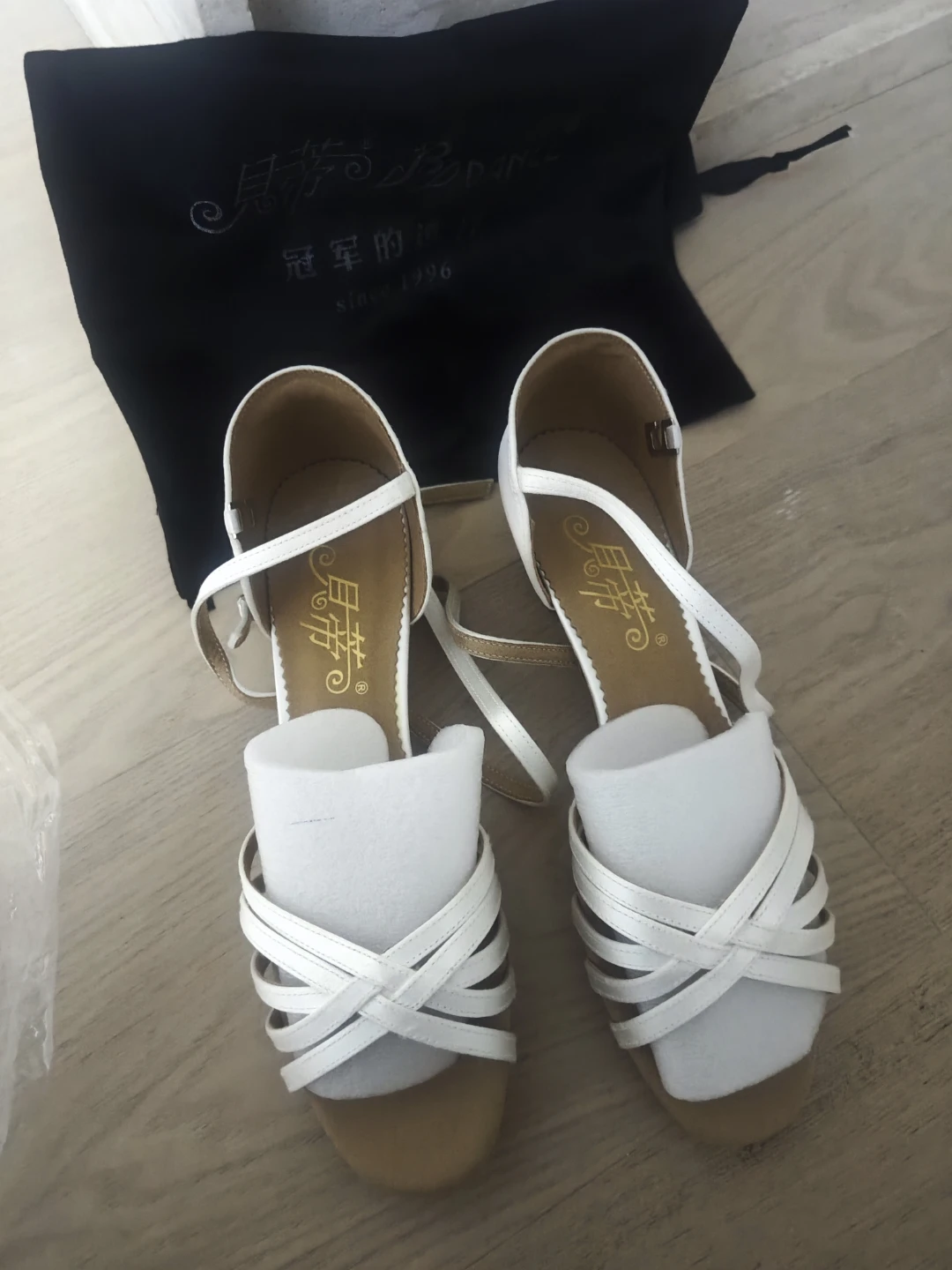 Highest quality, brand new dance shoes leather soles and Bag