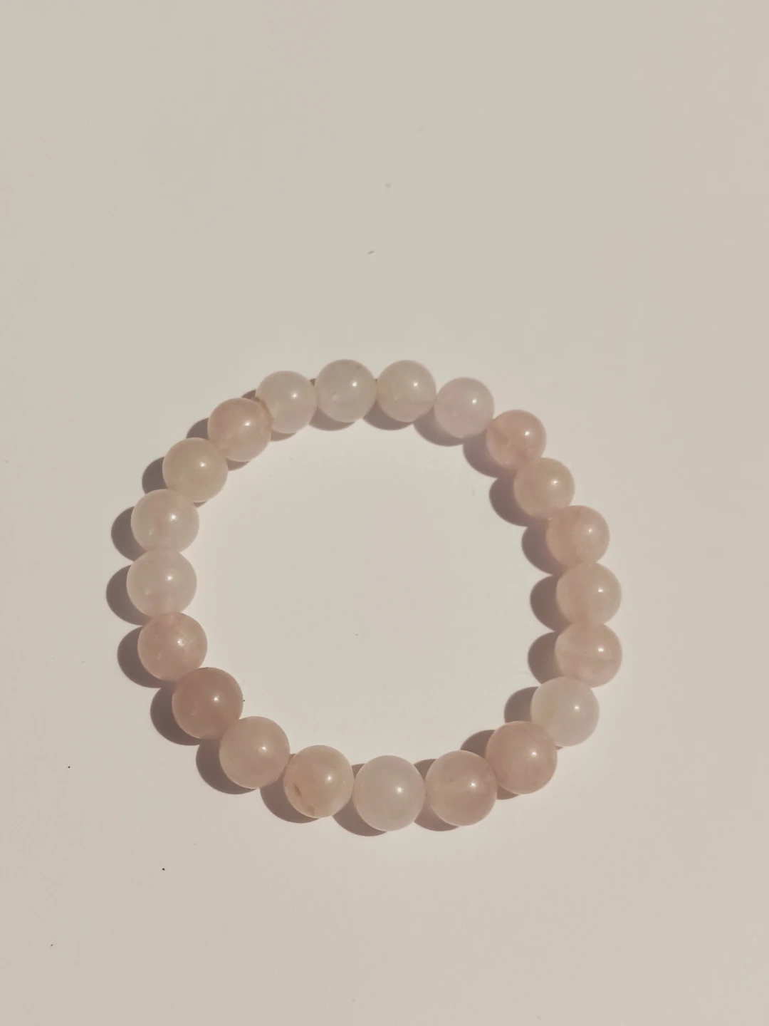 New !! Rose Quartz Beaded Stretch Bracelet - photo 3