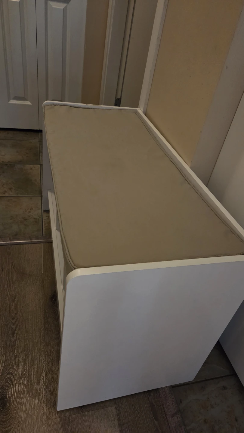 CANVAS Leslie 3-Cubby Entryway Shoe Storage Bench - photo 4