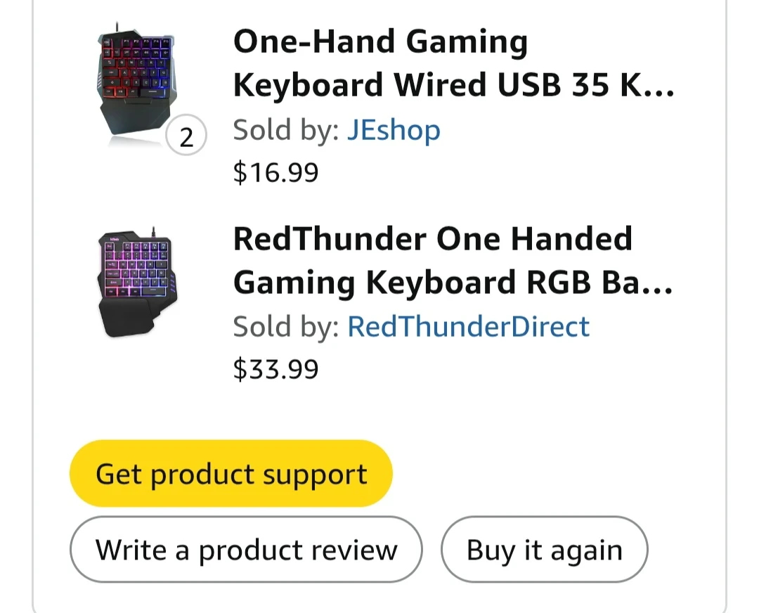 One Handed Keyboard gaming. - photo 2