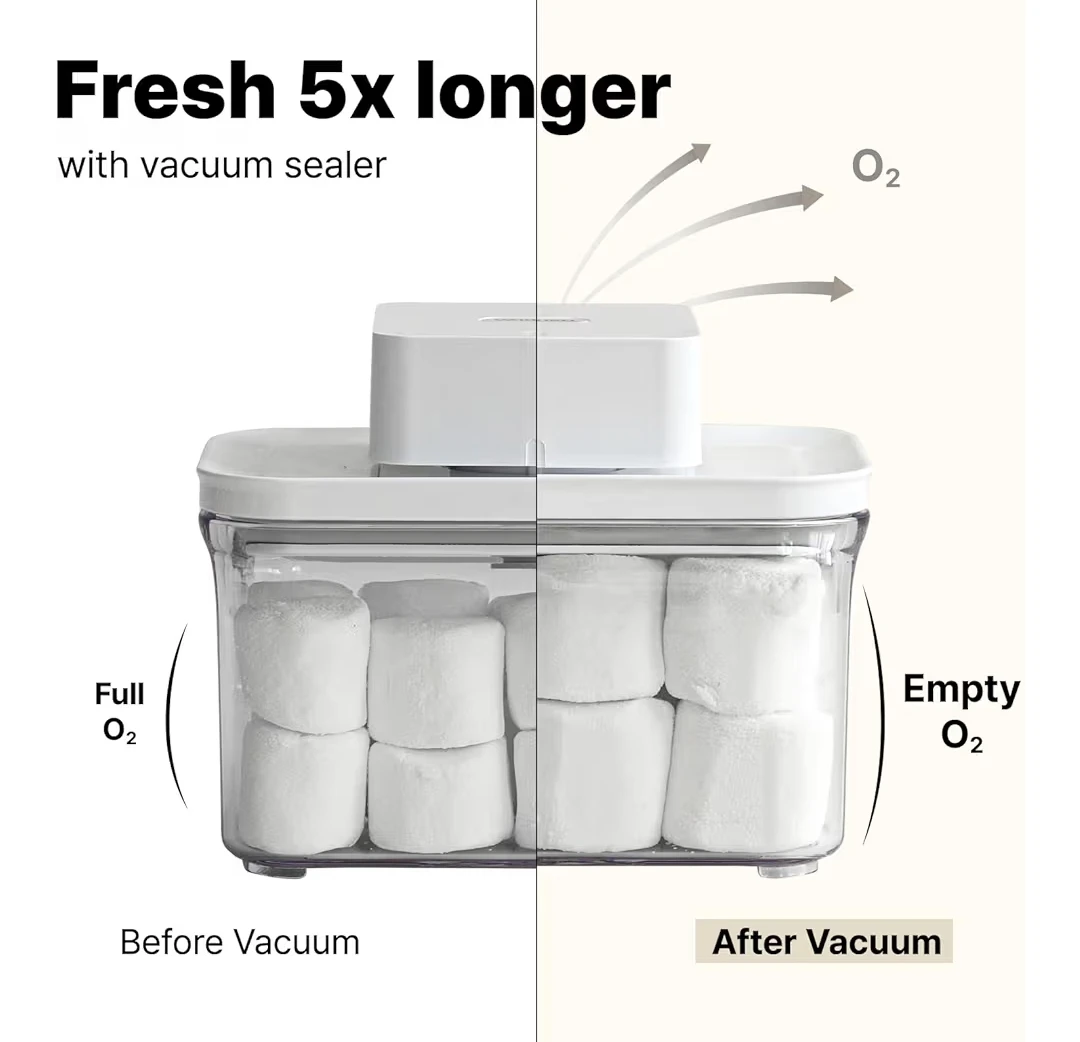 VAKUEN Vacuum Food Storage Set (5P) - photo 5