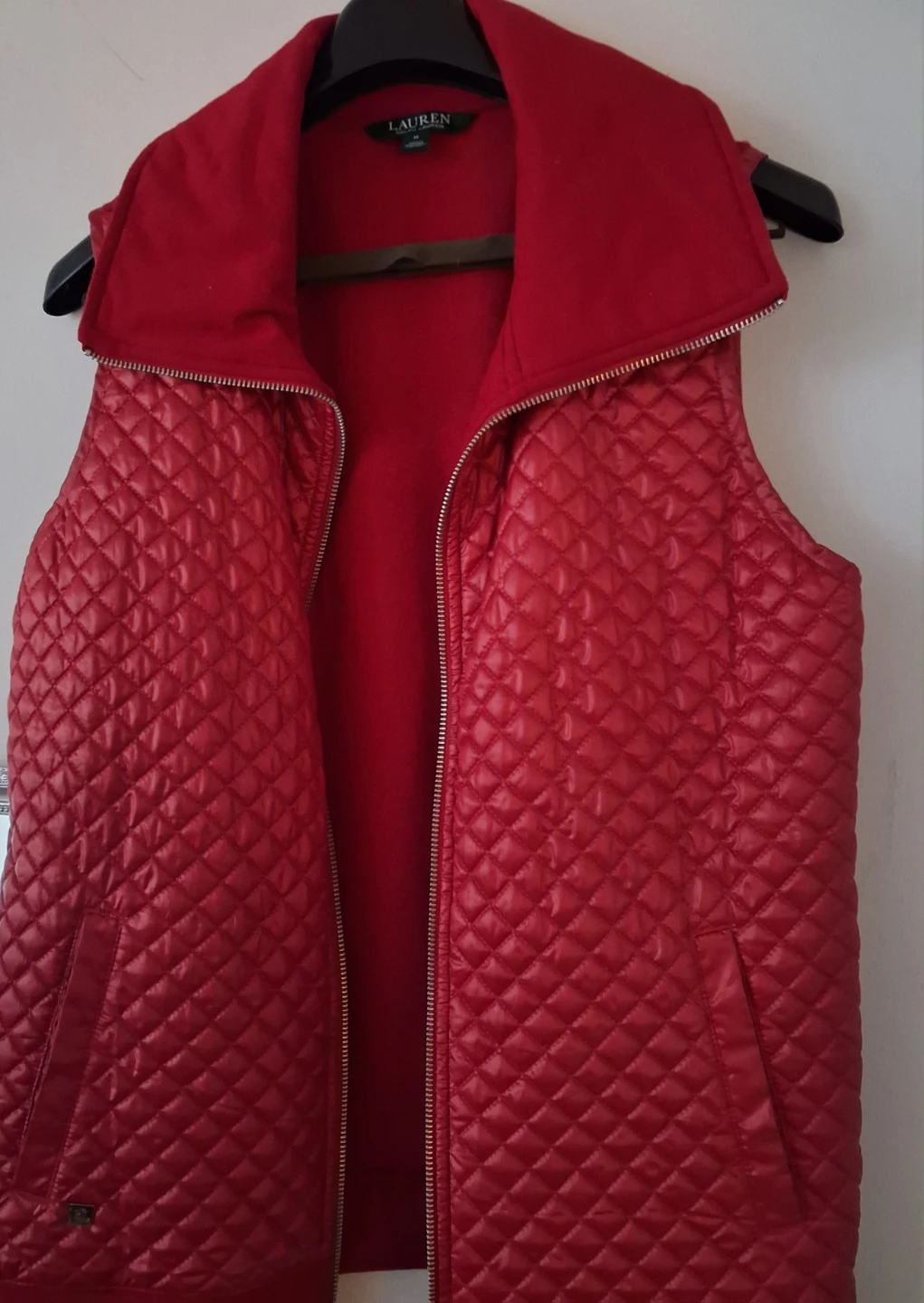 Lauren Ralph Lauren Red Quilted Vest