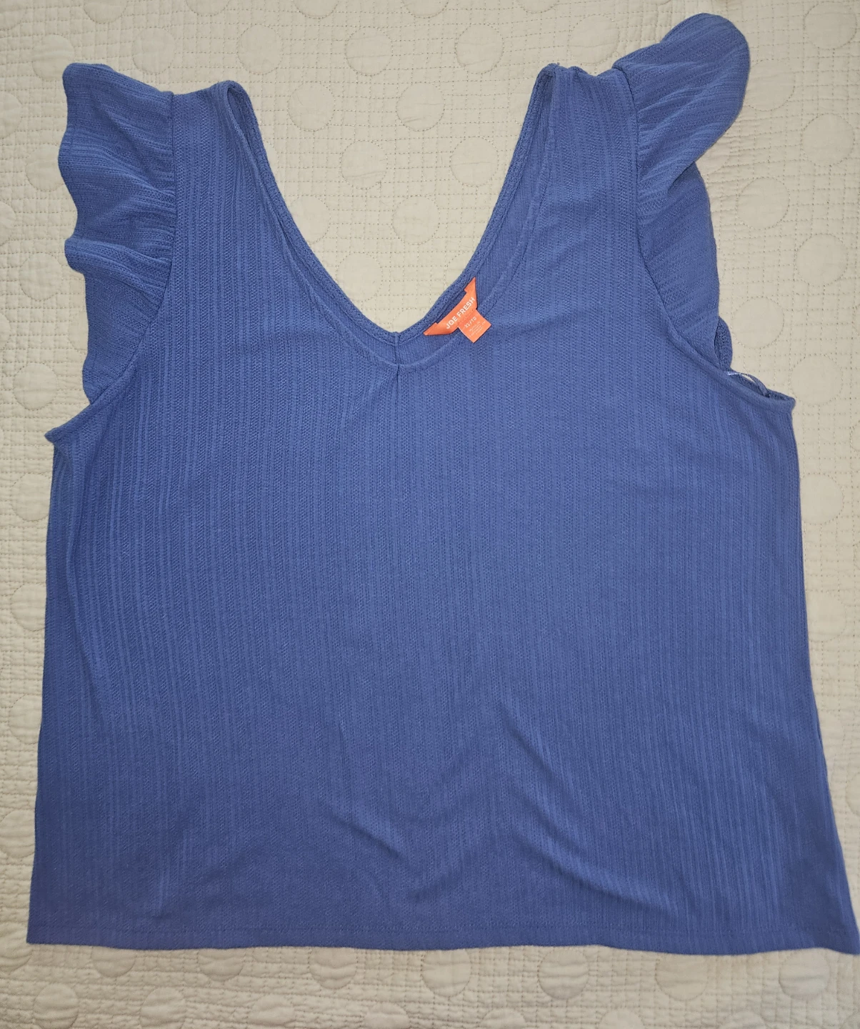 ⚽️Joe Fresh Blue Ruffle Sleeve Top - XL