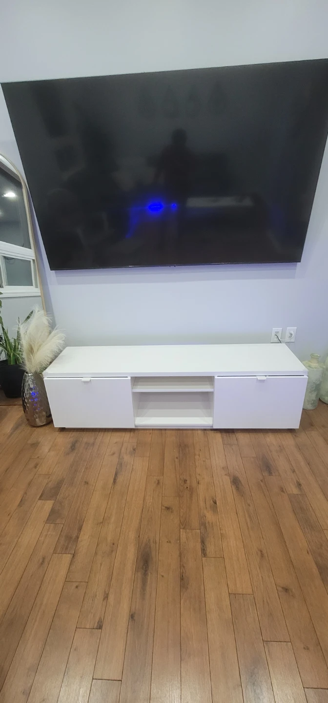 White Media Console TV Stand - photo 2
