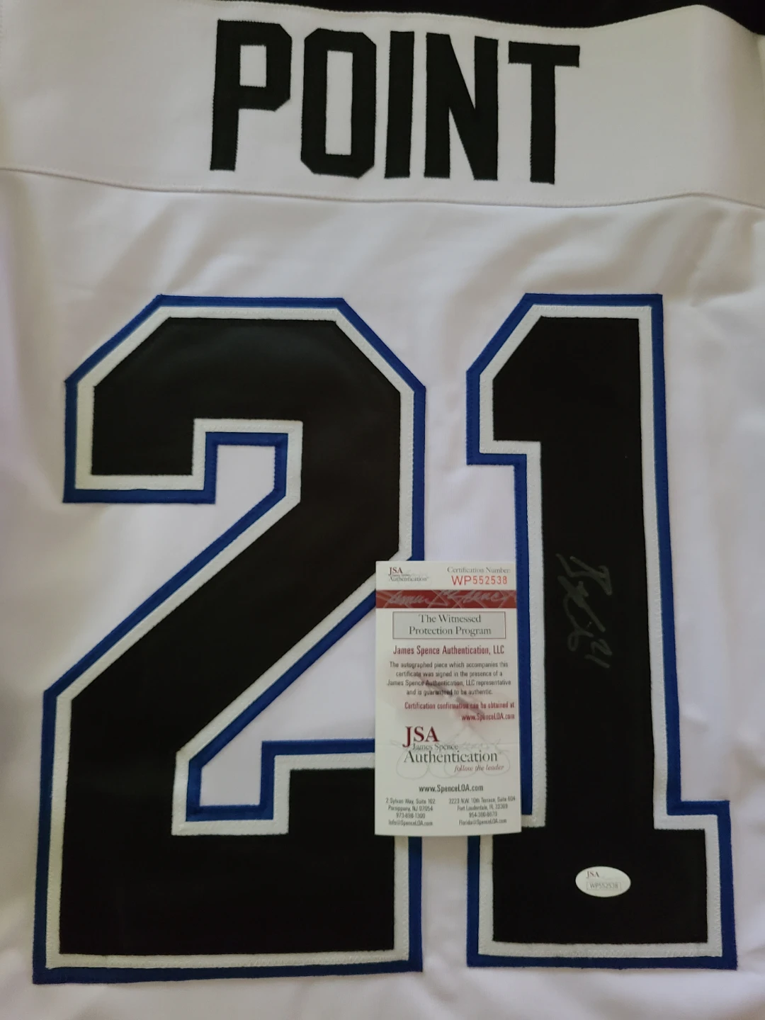 Brayden Point Autographed Jersey with COA