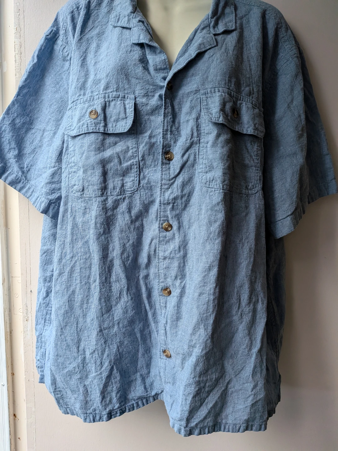 Old Navy Men's Linen Blend Short Sleeve Shirt - XXL - photo 2
