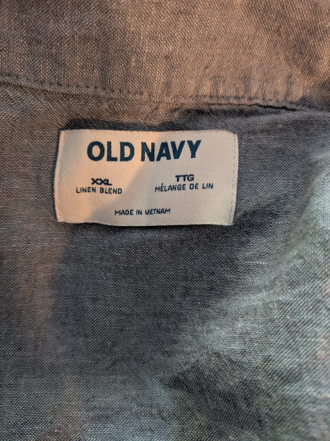 Old Navy Men's Linen Blend Short Sleeve Shirt - XXL - photo 5