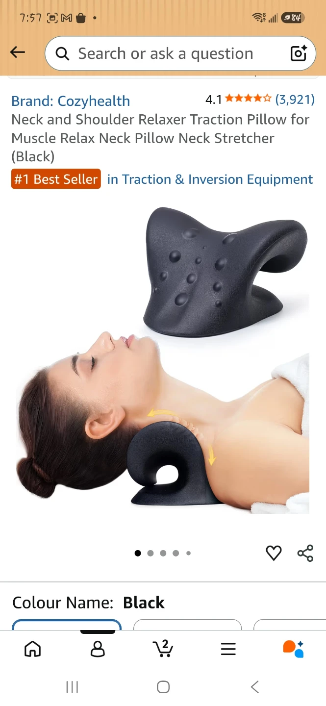 Neck and Shoulder Relaxer Traction Pillow