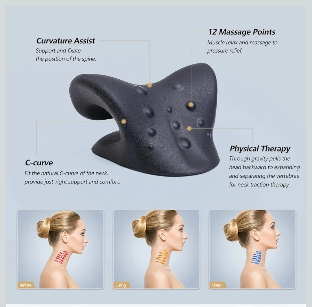 Neck and Shoulder Relaxer Traction Pillow - photo 2