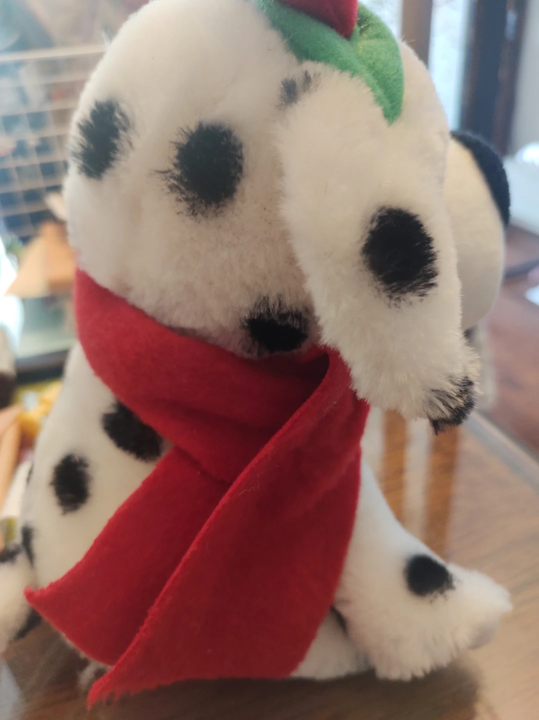 Christmas Dalmation Plush Toy with Scarf