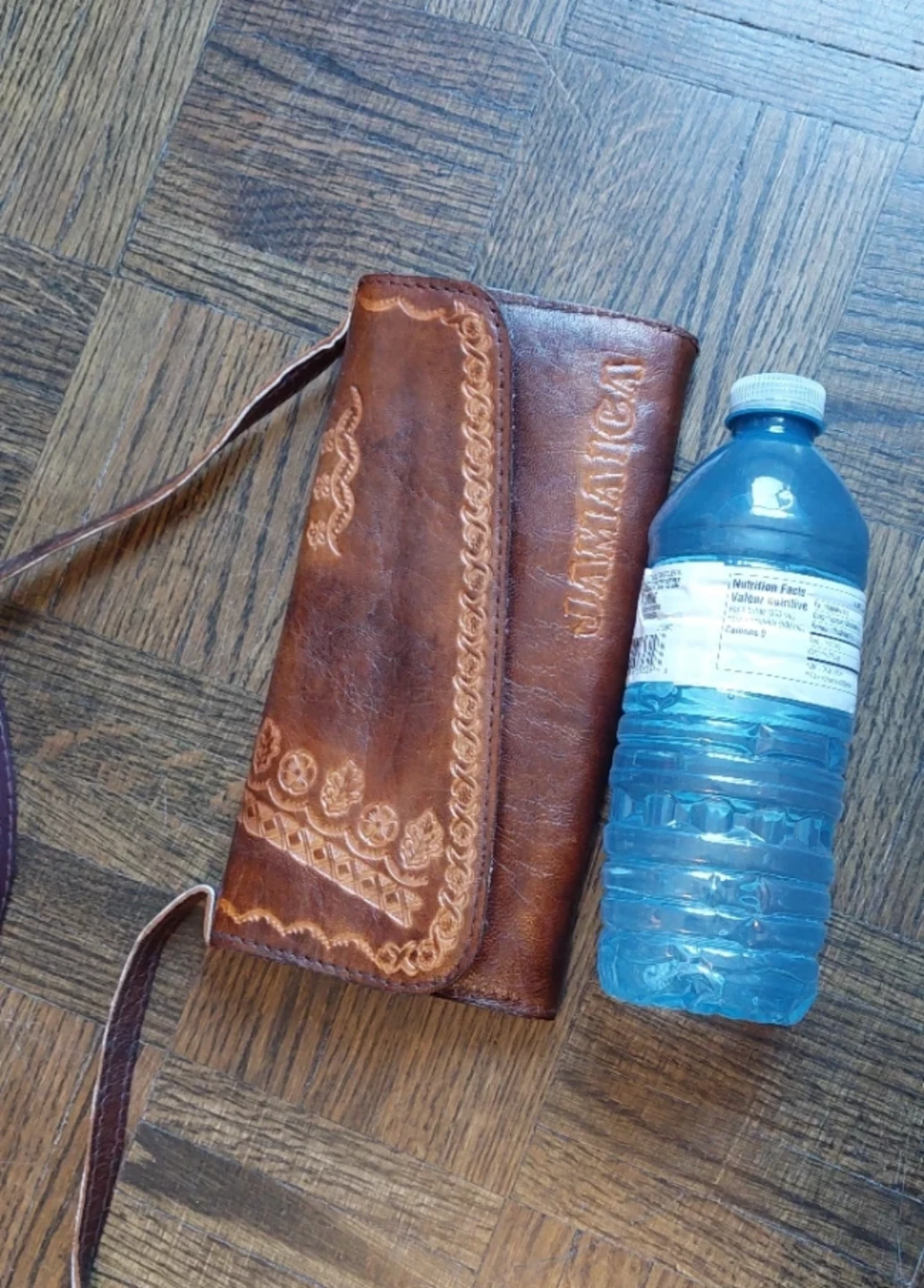 Brown Leather "Jamaica" Wallet/Clutch with Strap - photo 2