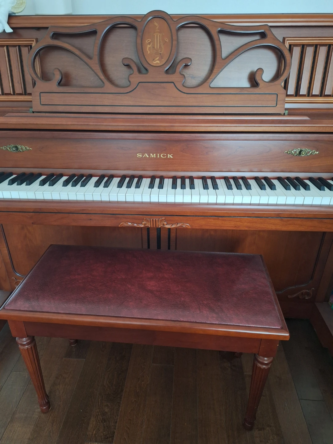 Samick Upright Piano with Bench - photo 2