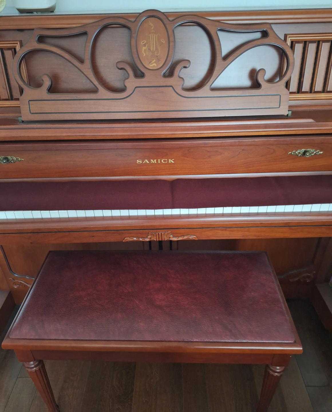 Samick Upright Piano with Bench - photo 3