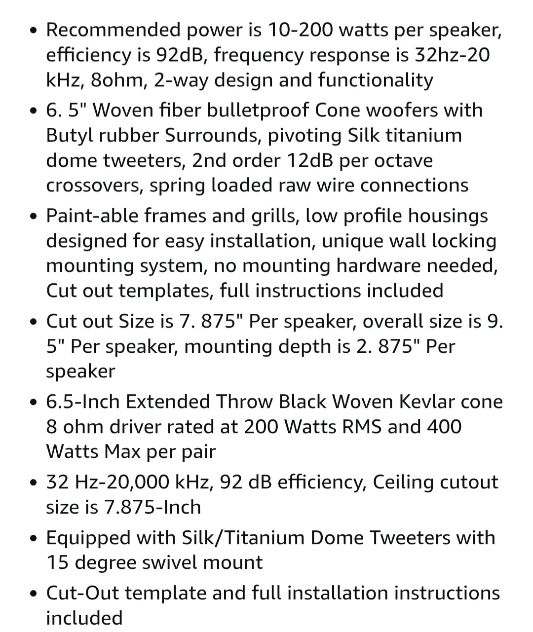 Theater Solutions TS65C In-Ceiling Speakers (Pair) - photo 5