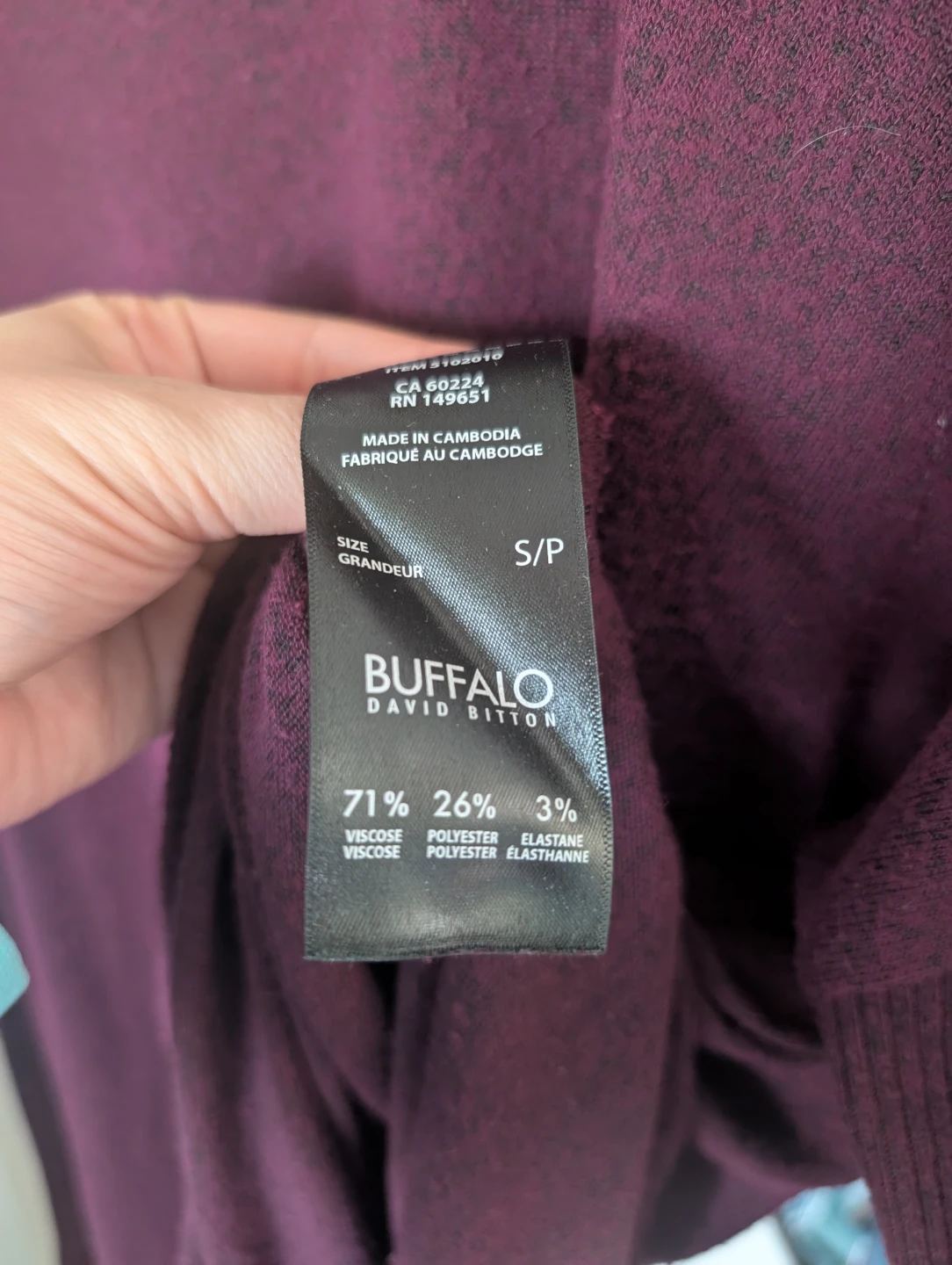 Buffalo David Bitton Women's Maroon Long Sleeve Sweater - photo 5