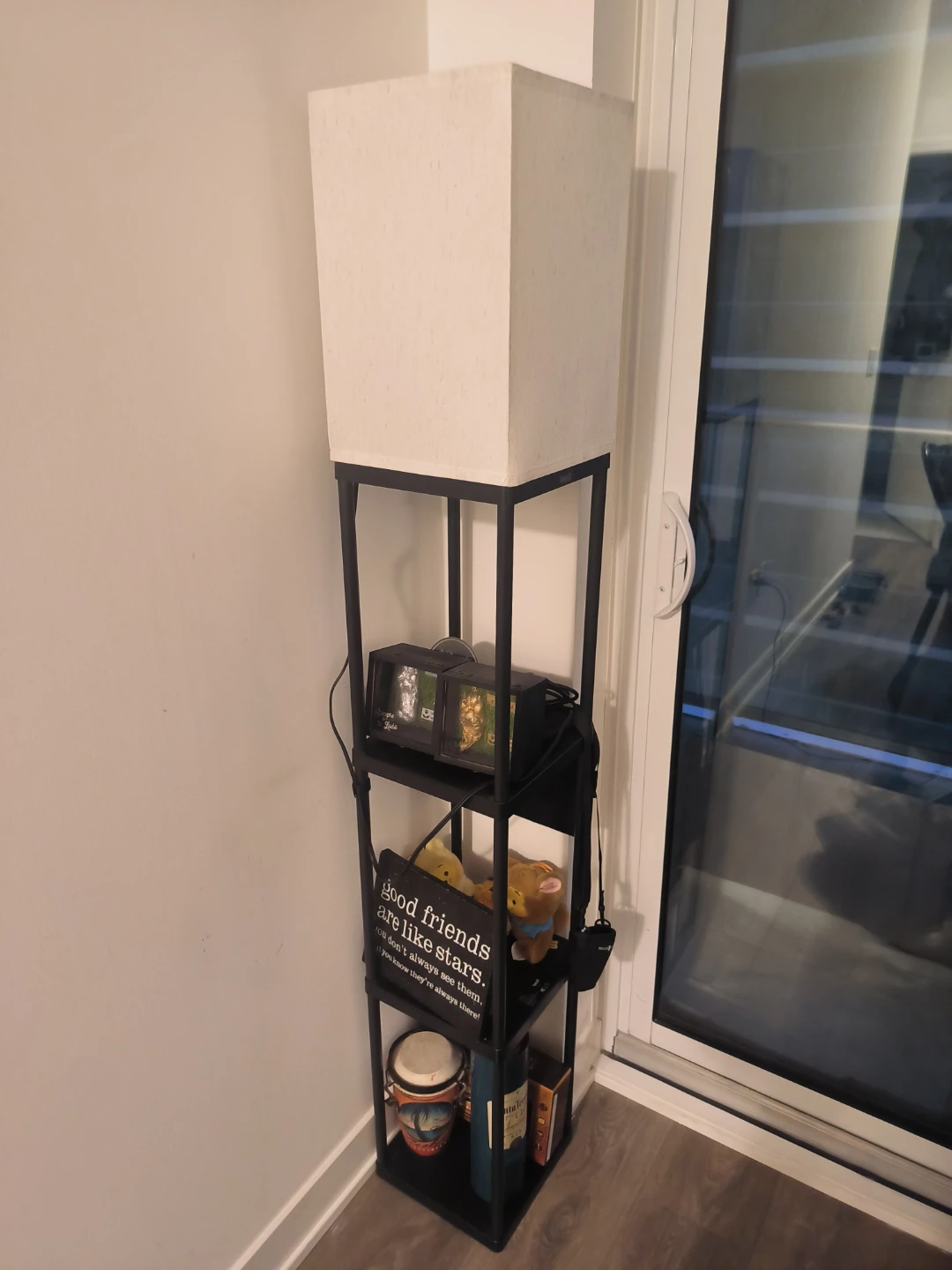Standing Lamp with Shelves