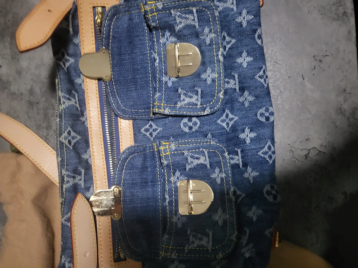 Louis Vuitton Denim Monogram Shoulder Bag - photo 3