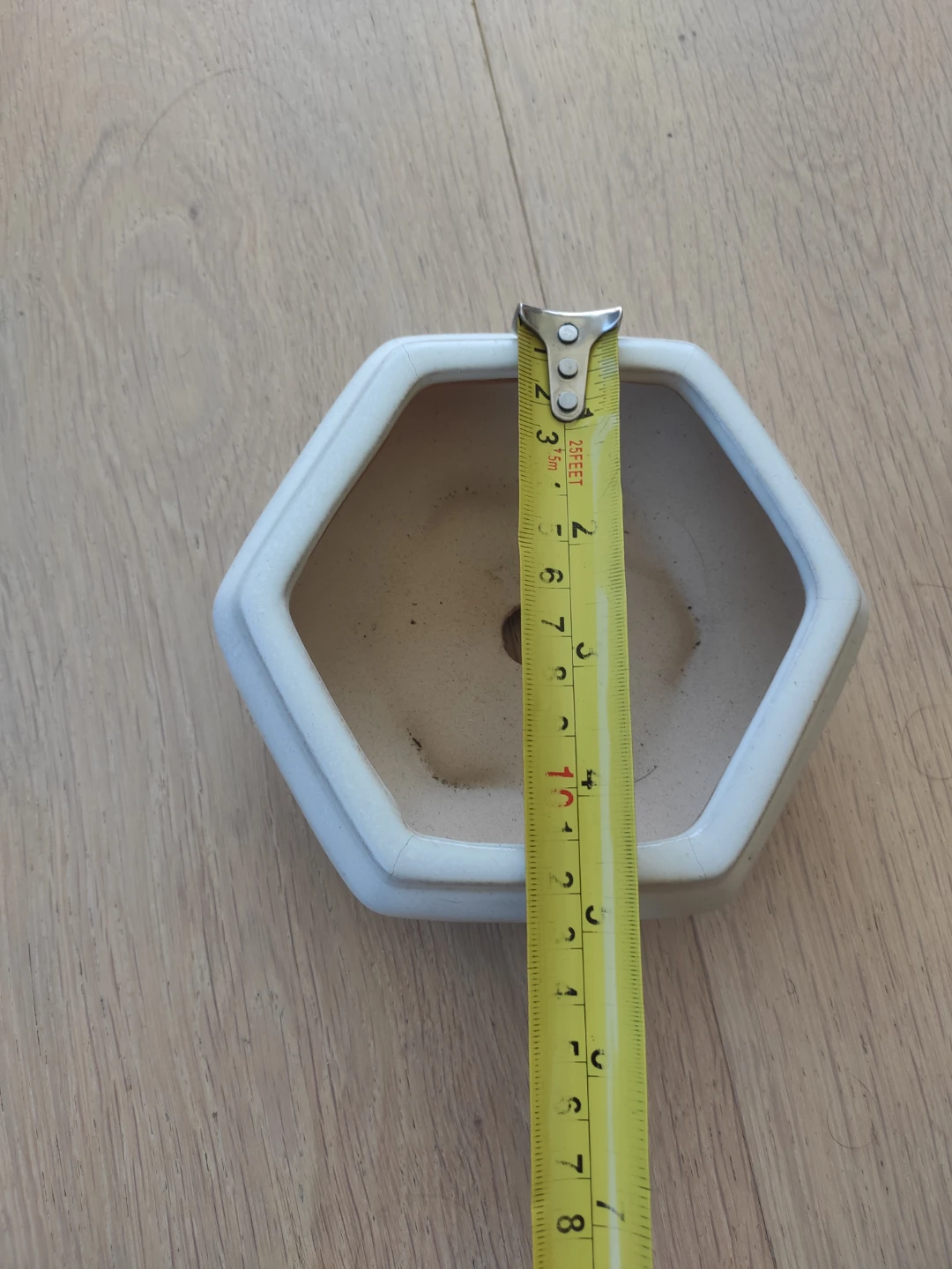 Hexagonal Ceramic Planter Pot - photo 3