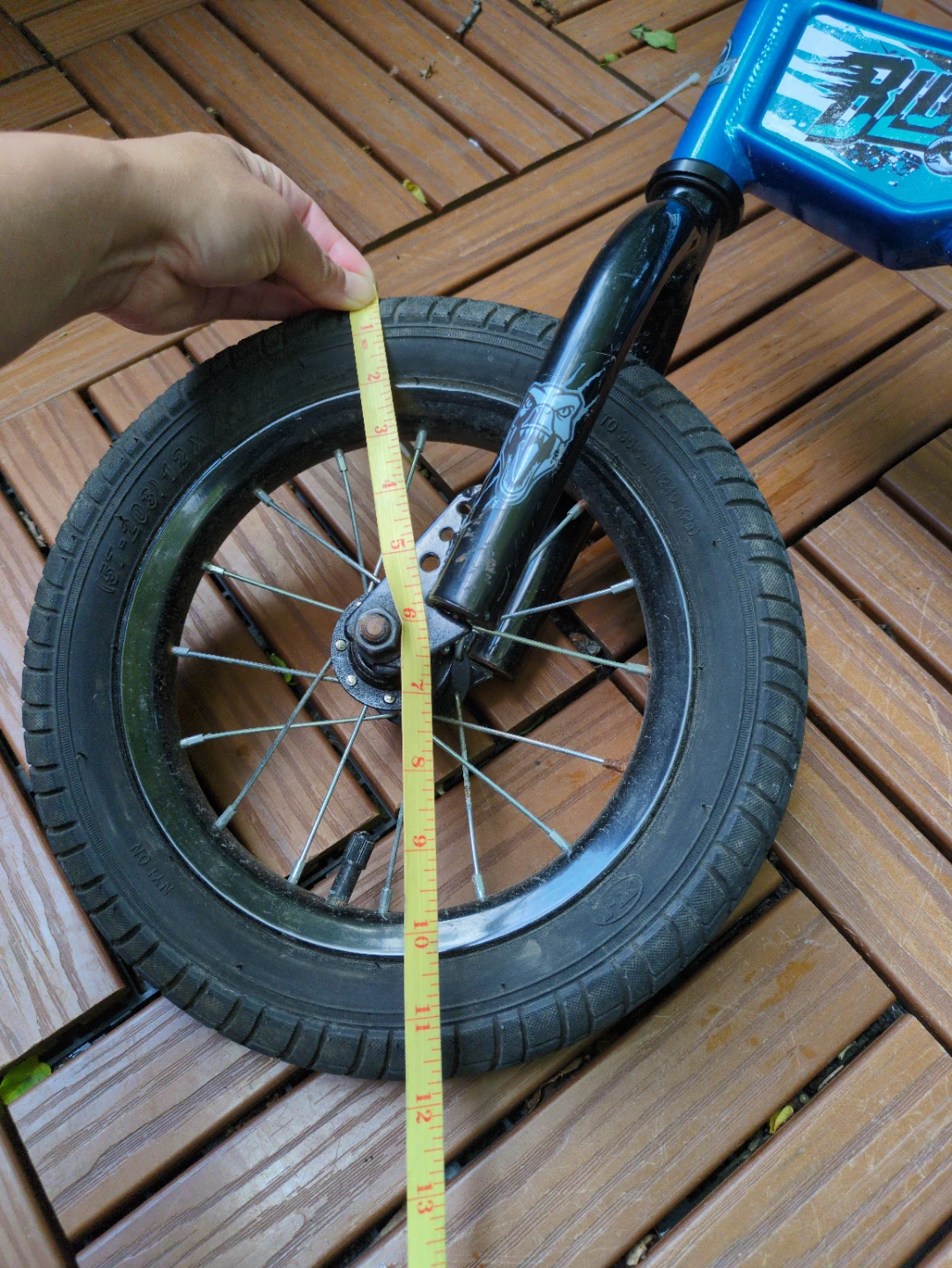 12" Blue Kids Bicycle with Training Wheels
