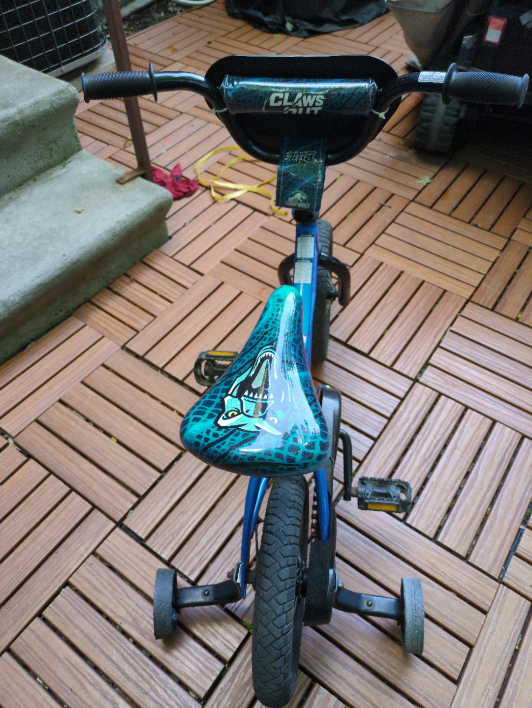 12" Blue Kids Bicycle with Training Wheels - photo 4