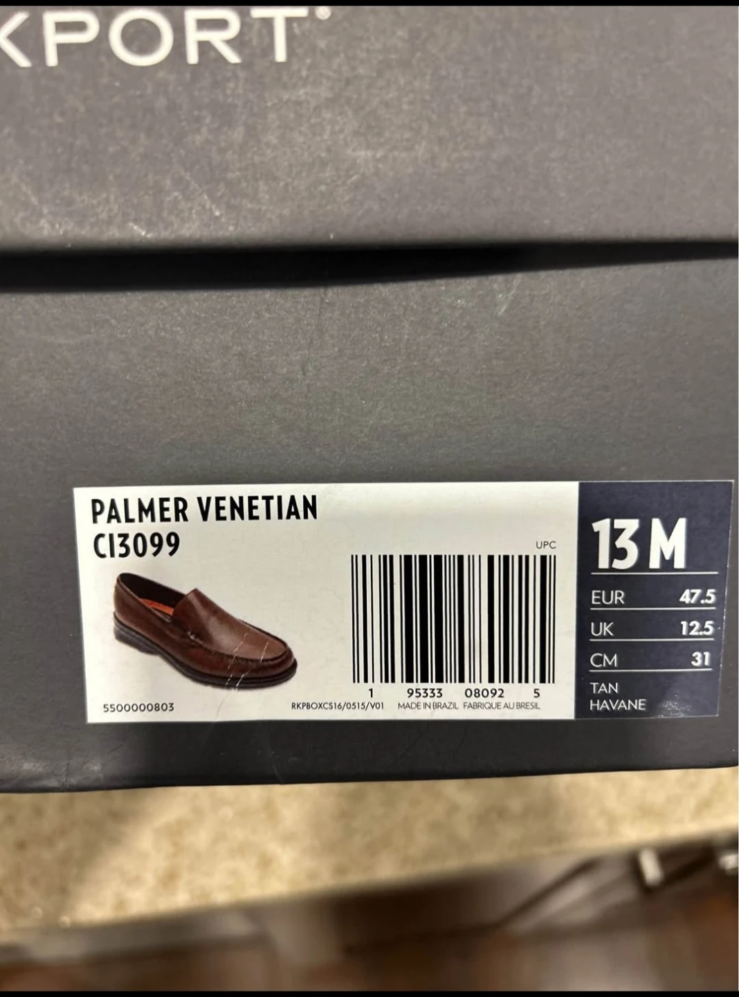 Men’s Rockport brown dress shoesUS 13M (EUR 47.5, UK 12.5).NIB. - photo 2