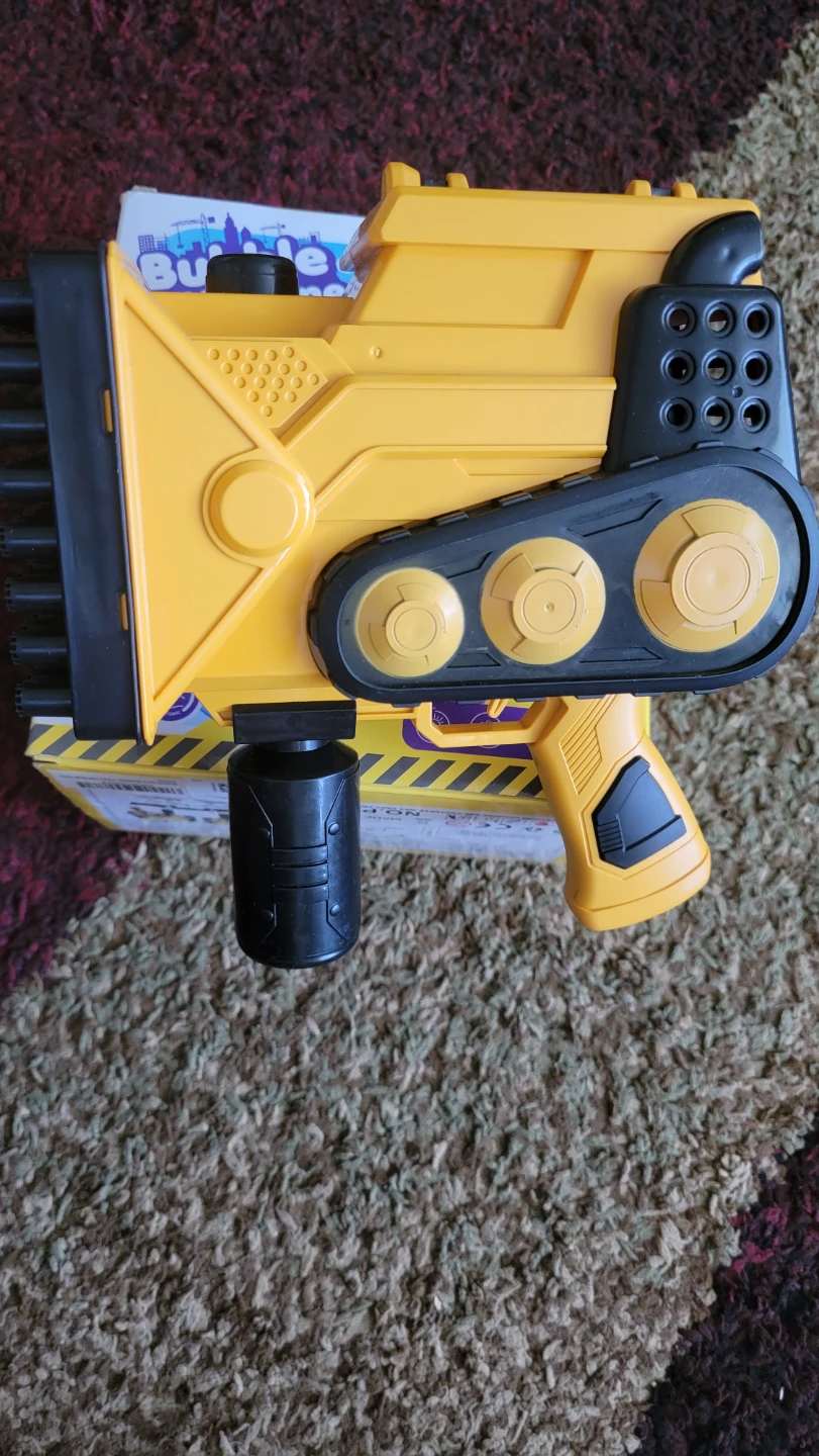 Yellow Engineering Car Bubble Machine