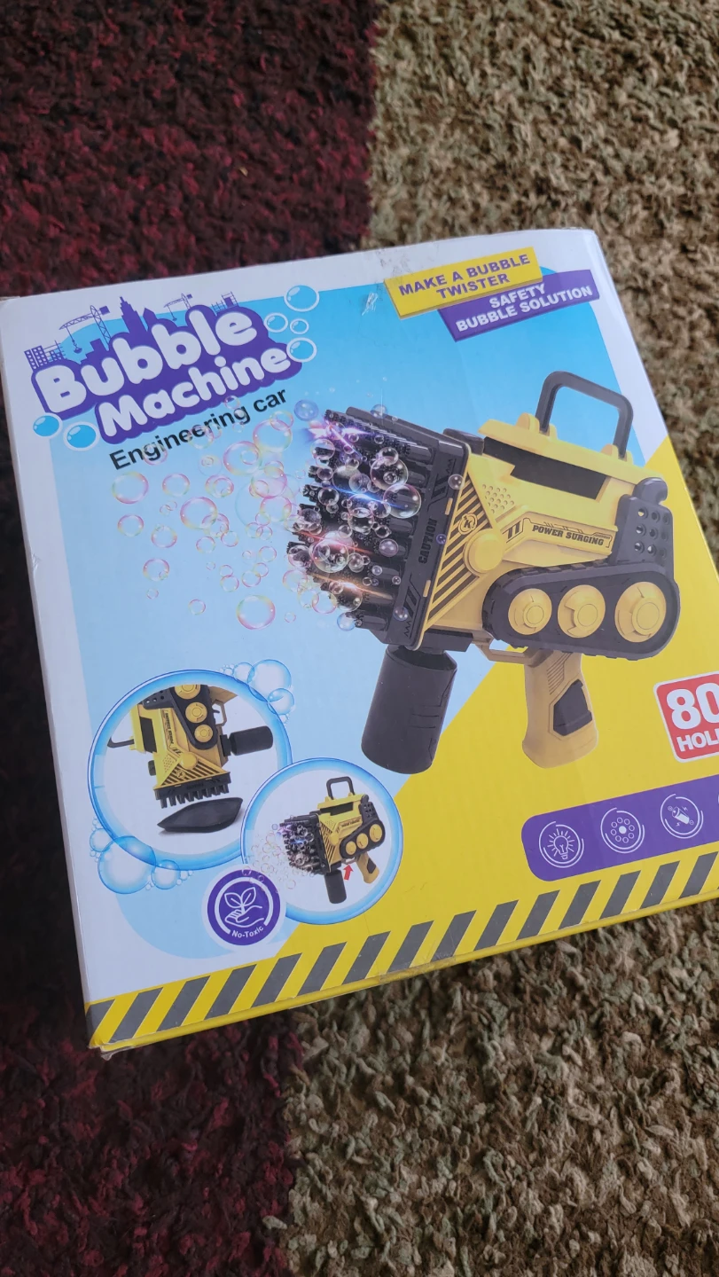 Yellow Engineering Car Bubble Machine - photo 3