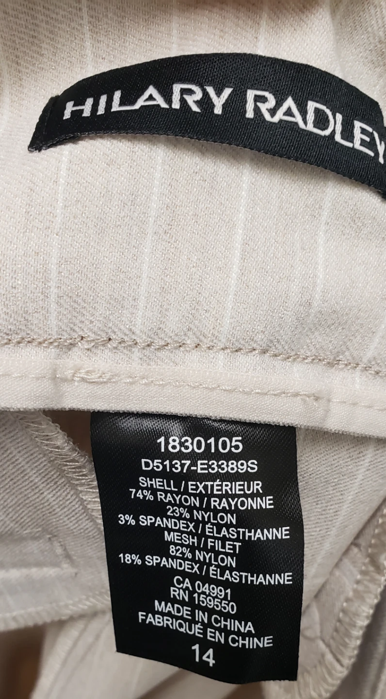 Brand new Women's Hilary Radley Striped Pants Size 14 - photo 3