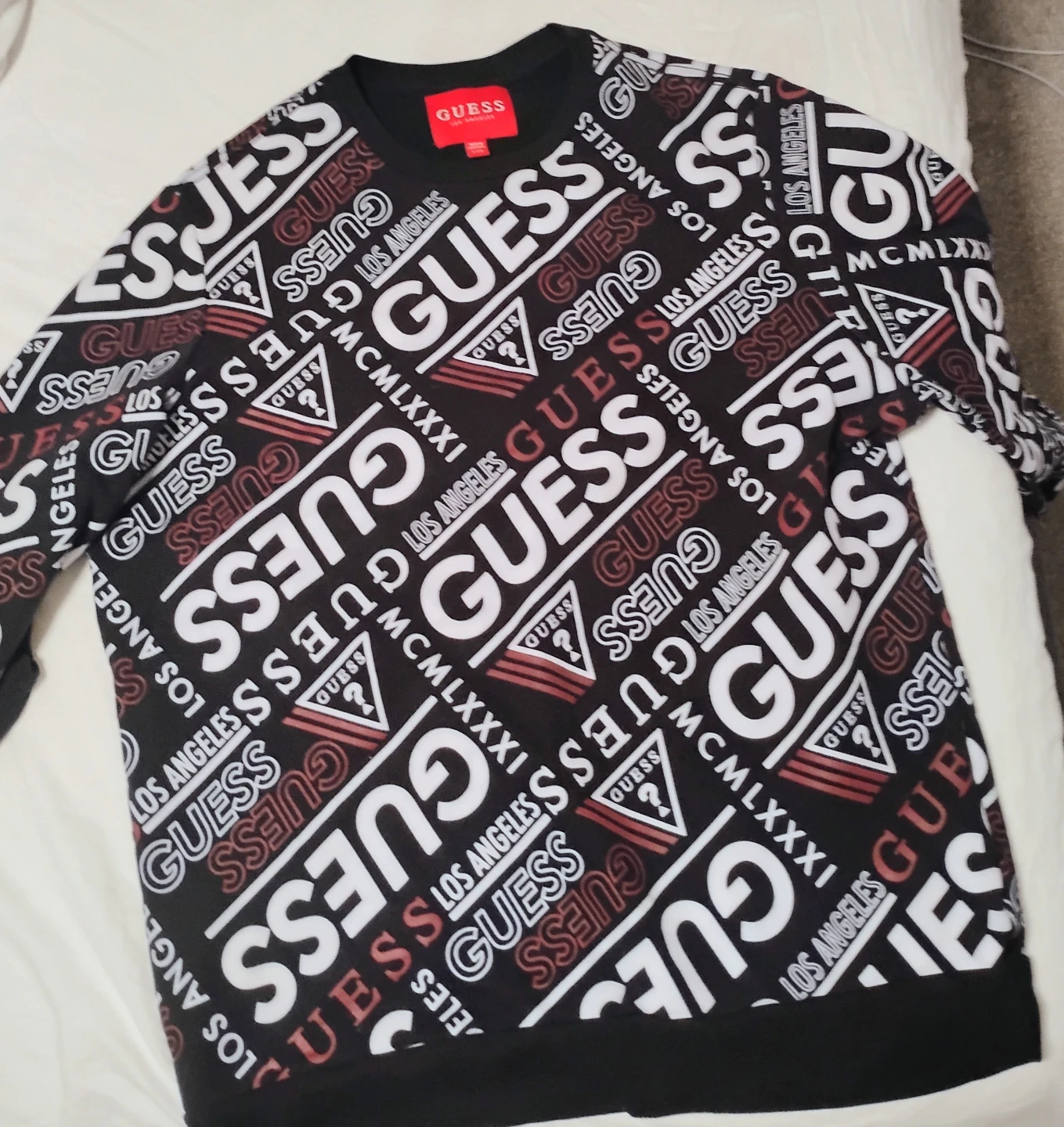 Guess Los Angeles All-Over Logo Sweatshirt