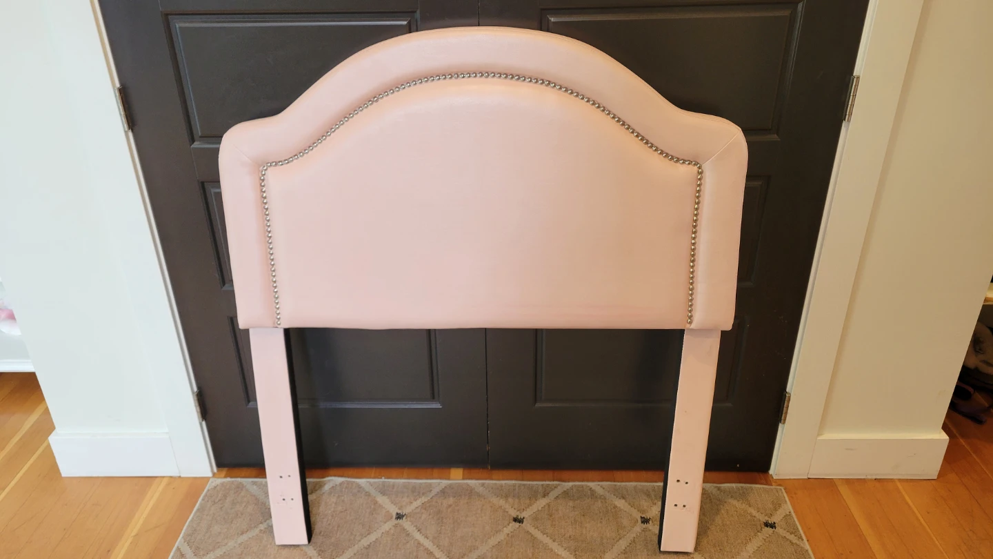 Pink Vinyl Headboard