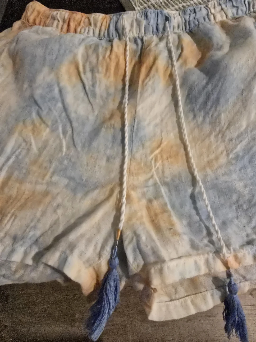 Rachel Zoe Linen Tie-Dye Shorts