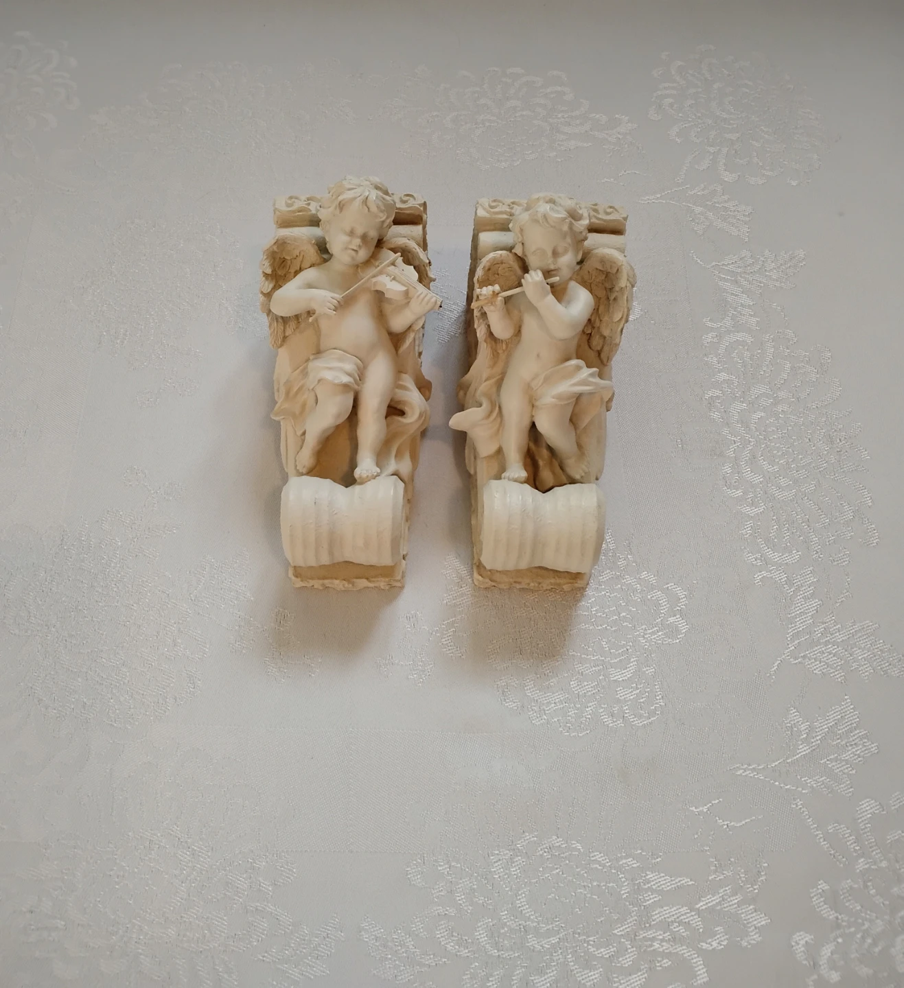 Cherubim Curtain Rod Bracket Set