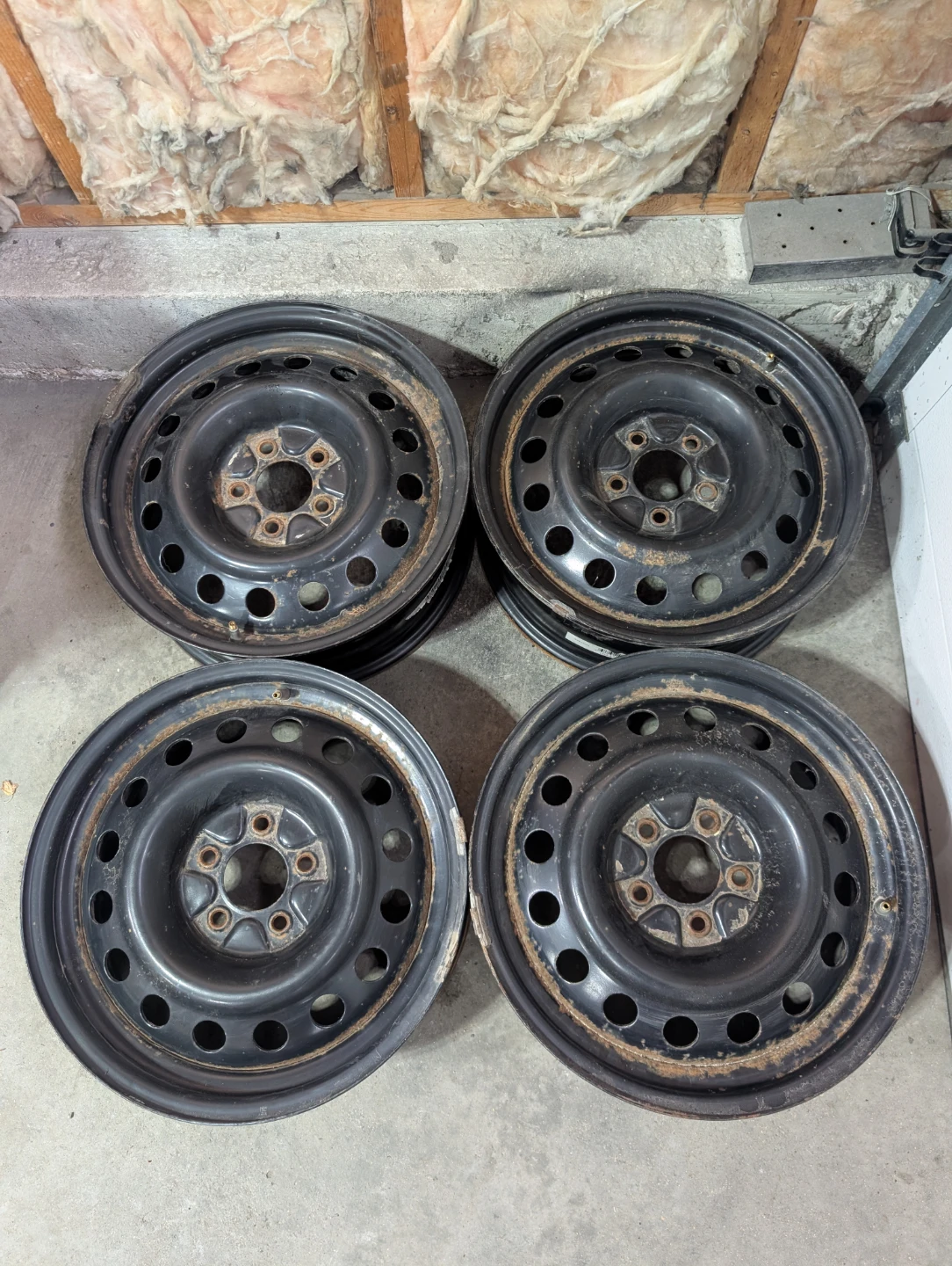(4)-17 Inch 5x114.3 Steel Rims