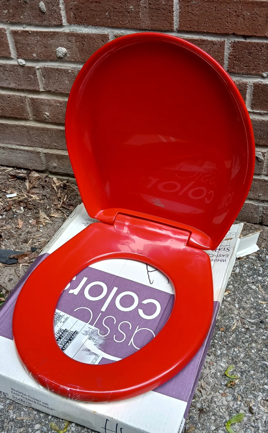 Red Toilet Seat New in box