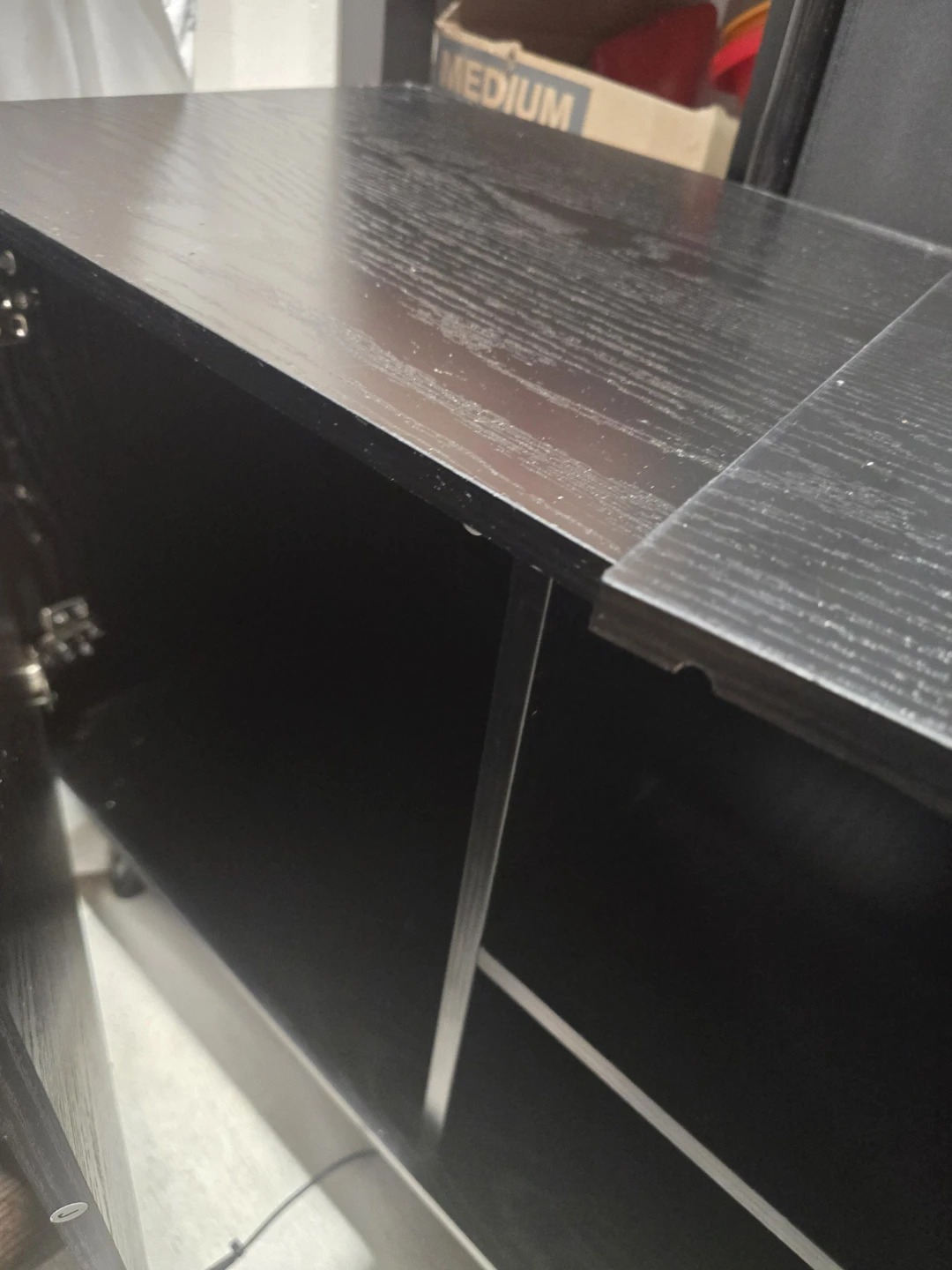 Black TV Stand Media Console - photo 5