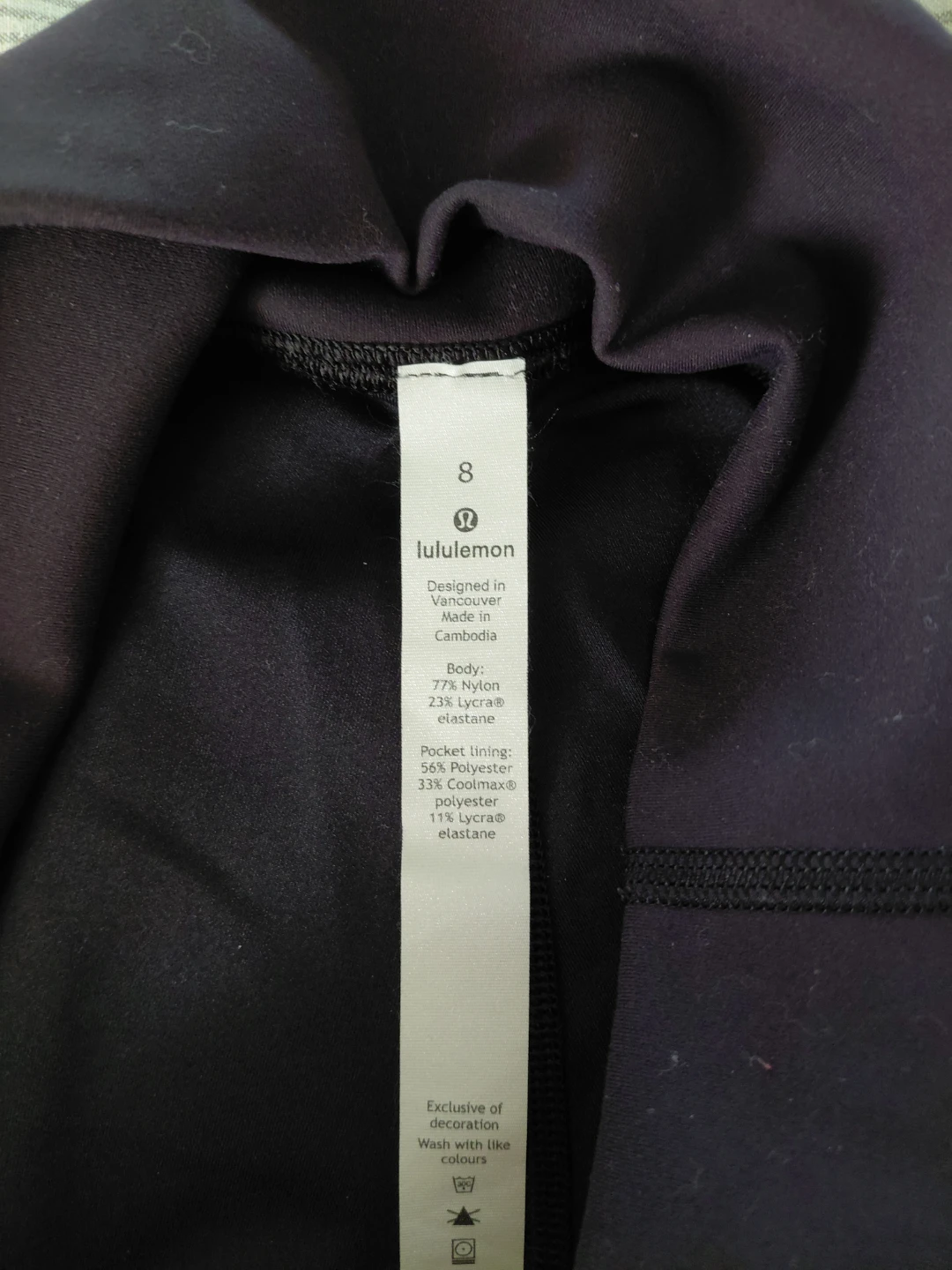 Lululemon Black Leggings Size 8 - photo 2