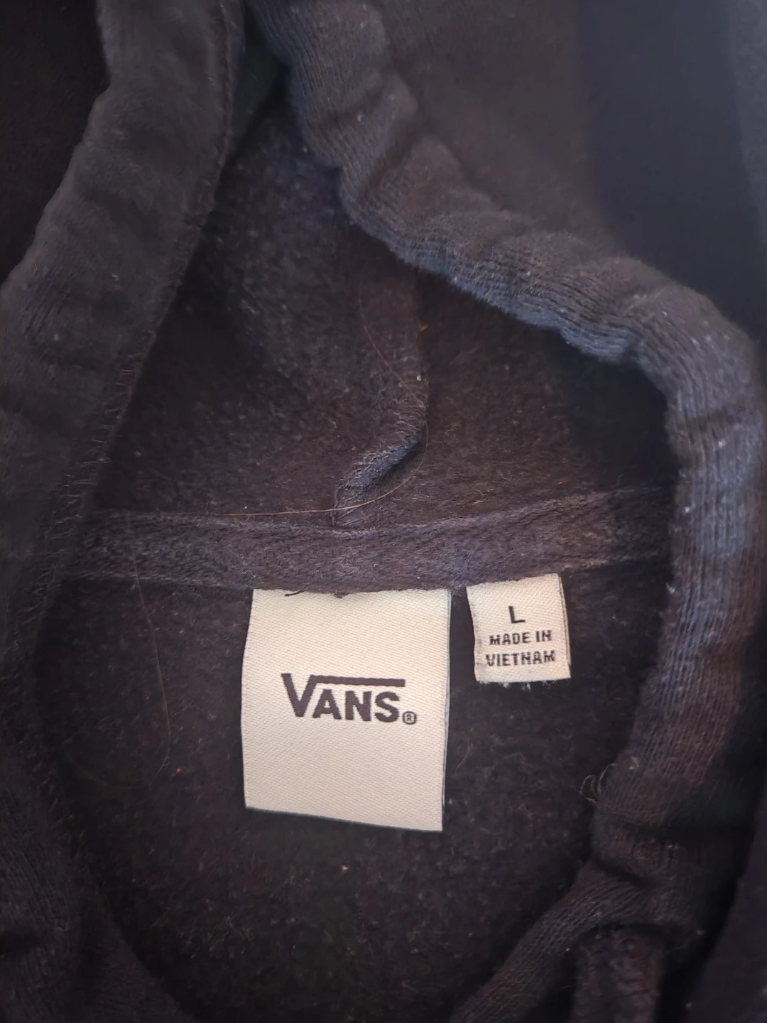 Vans Black Hoodie with Leopard Print Graphic - photo 3