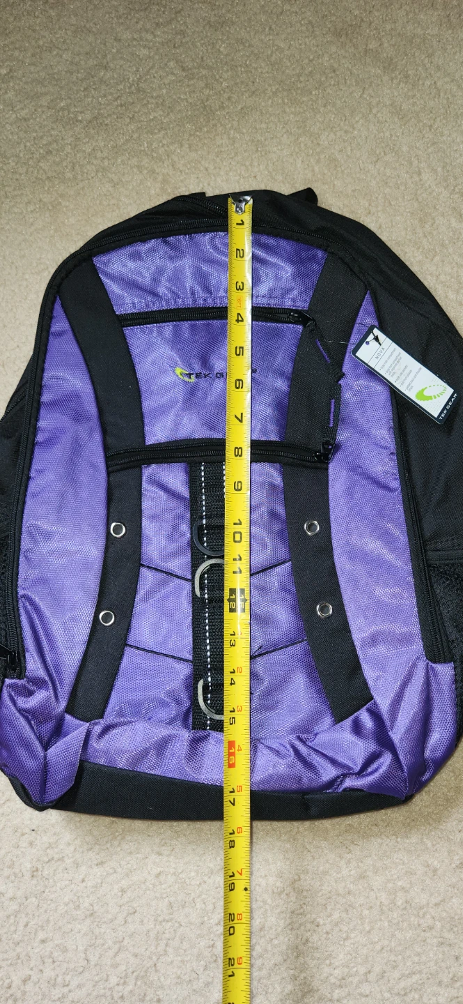 Tek Gear Black & Purple Backpack - photo 3