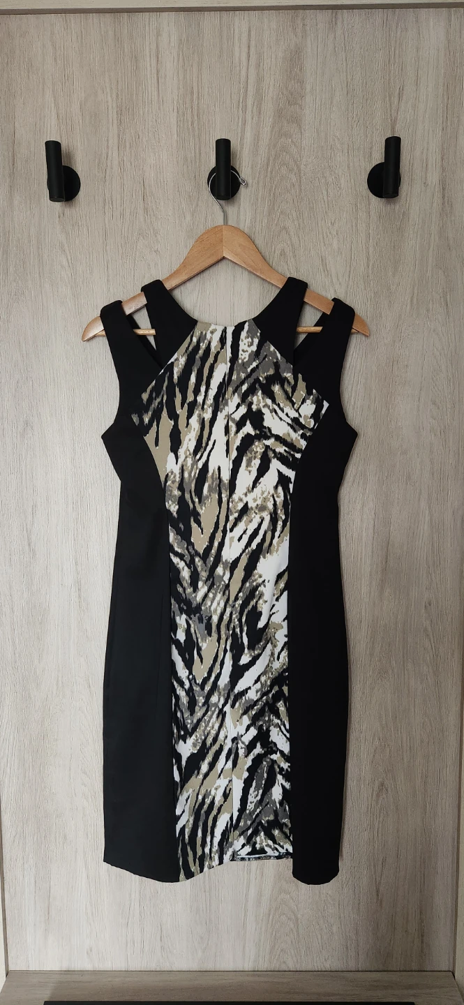 Connected Apparel Tiger Print Sheath Dress Size 6 - photo 2