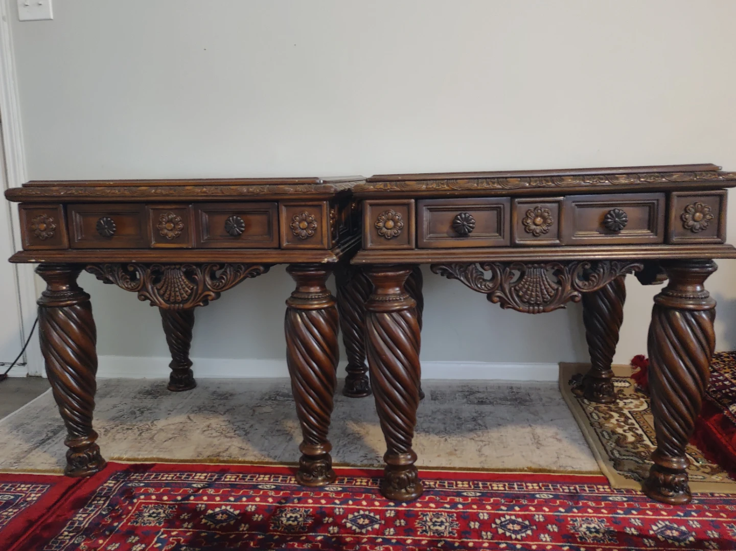 2 Tables By Ashley Furniture All Wood - photo 3