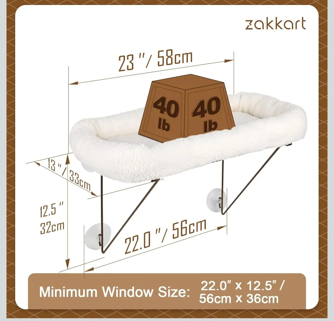 Zakkart Cat Window Perch