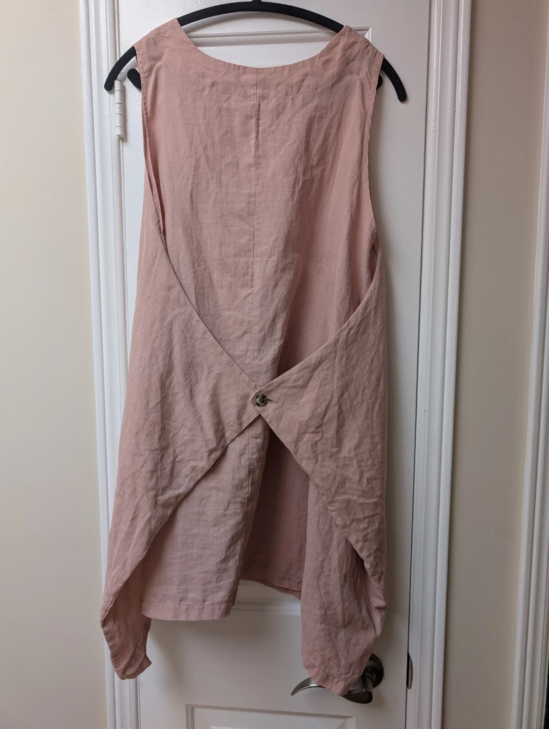 Linen Sleeveless Dress dusty rose color⚽ - photo 2