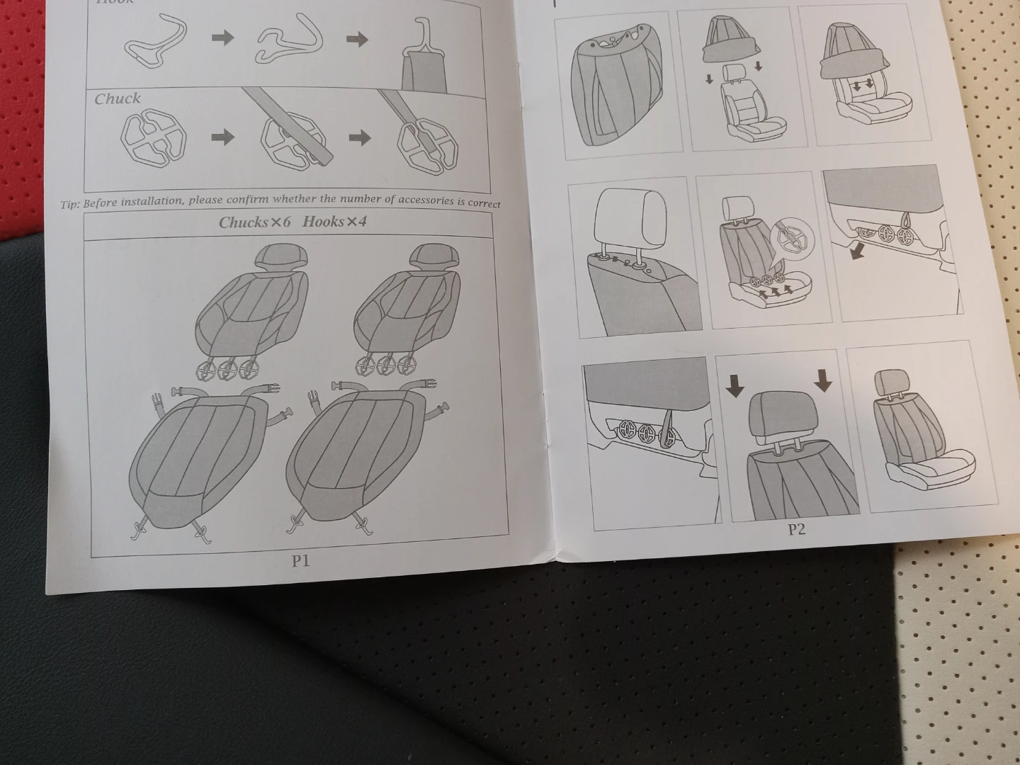 .set of red car seat brand new 12 pieces - photo 5