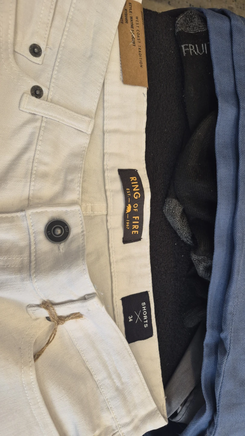 Ring of Fire White Denim Shorts Size 34 - photo 2