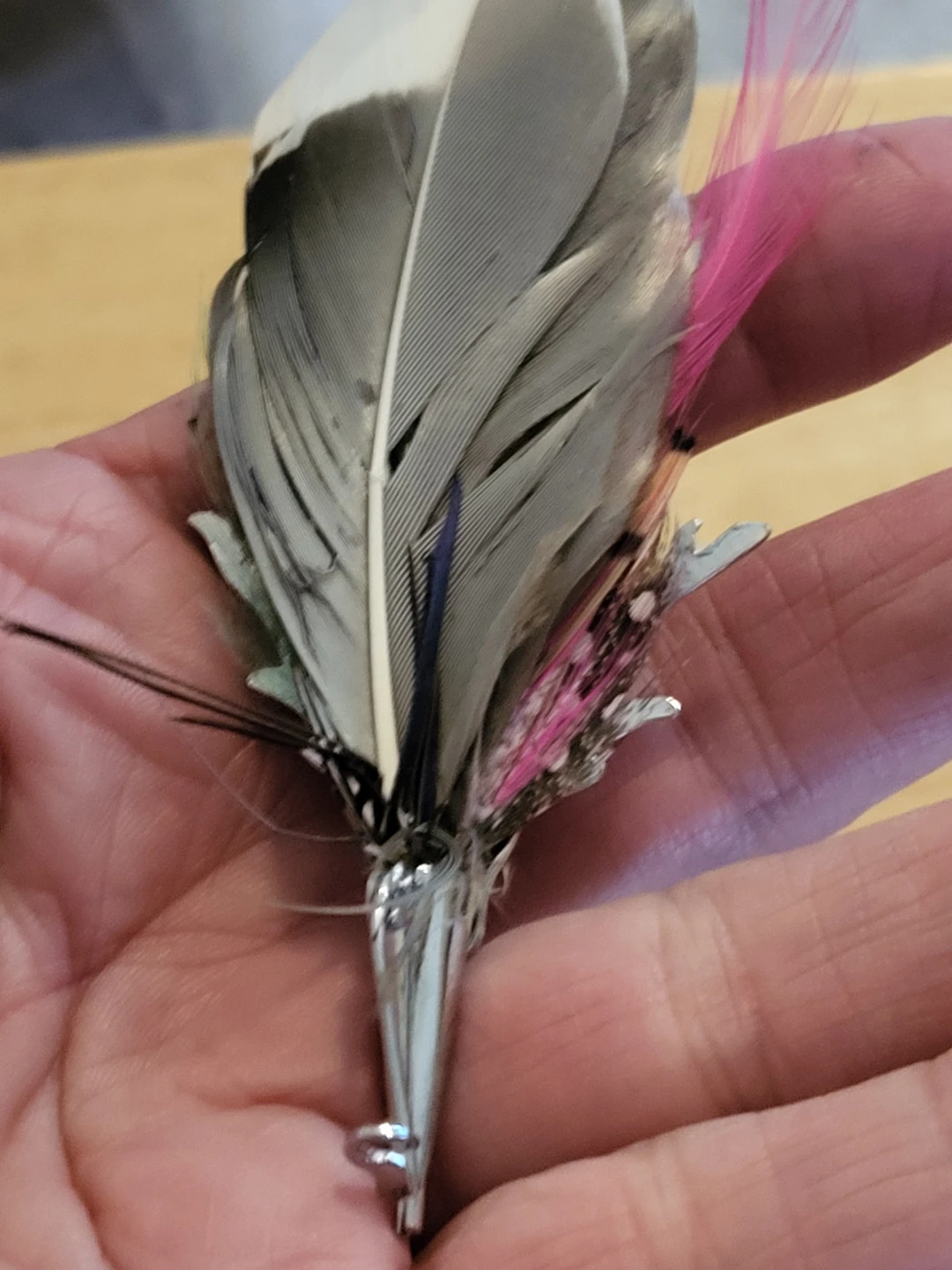 Feather and Deer Head Brooch - photo 2