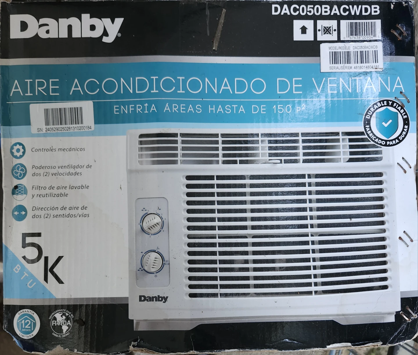 Danby 5000 BTU Window Air Conditioner - photo 3